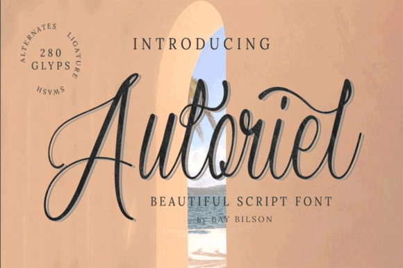 Auloriel Script Font for Bold Feminine Branding