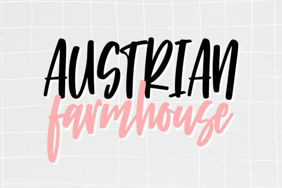 Austrian Farmhouse: A Quirky Handwriting Script Font for Editorial Charm