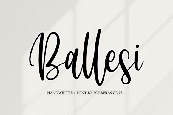 Ballesi Script Handwritten Font for Elegant Craft Projects