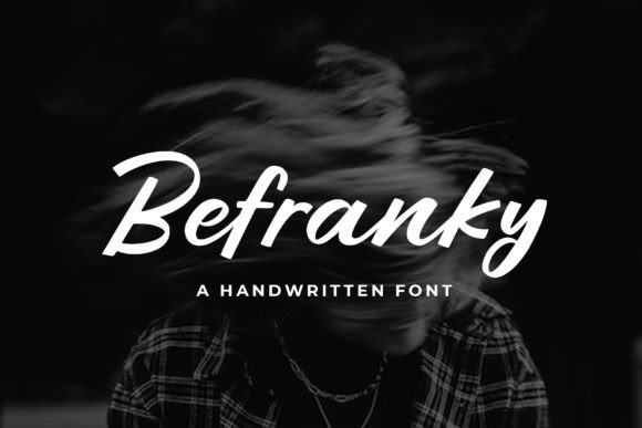 Befranky: A Script Handwritten Font for Creative Product Design