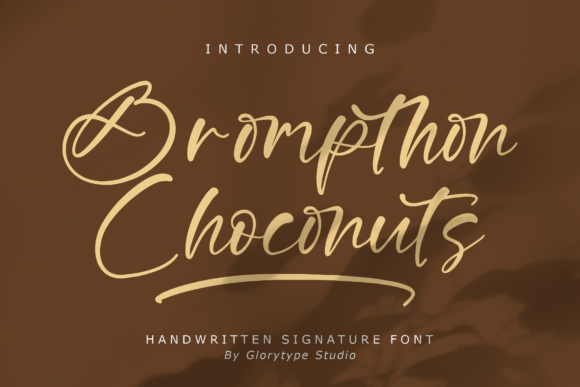 Brompthon Choconuts Script Font for Elegant Branding