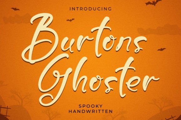 Burtons Ghoster: Spooky Handwritten Font for Bold Branding