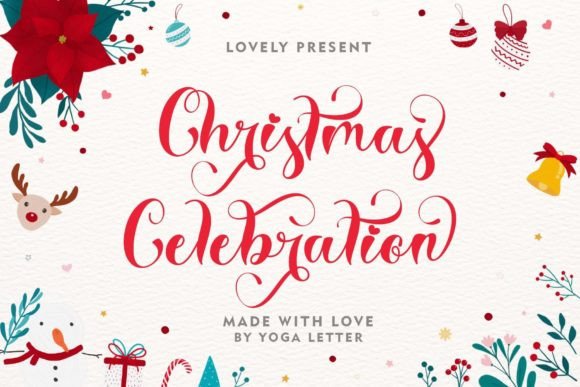 Christmas Celebration Font for Festive Branding