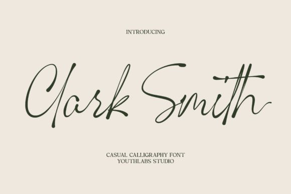 Clark Smith Script Font for Handmade Creators