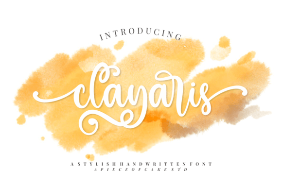 Clayaris: A Script Font for Elegant Branding and Creative Expression