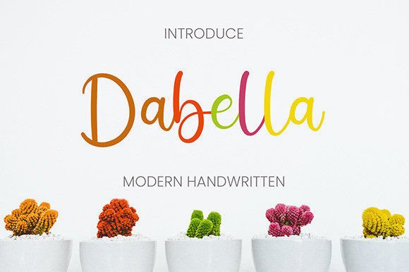 Dabella Script Handwritten Font for Modern Digital Branding