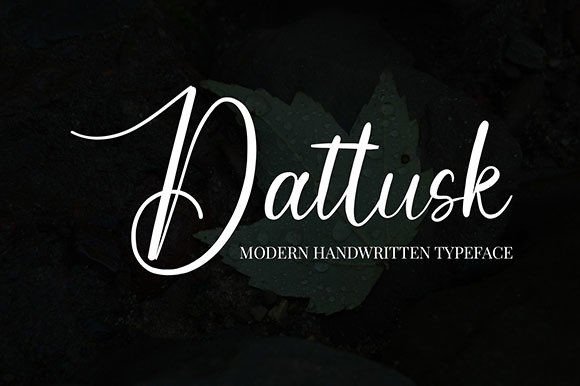 Dattusk: A Script Font for Crafting Beautiful, Readable, and Commercially Useful Designs
