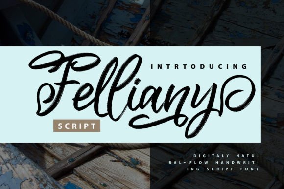 Felliany: A Modern Brush Script Font for Handmade Creators