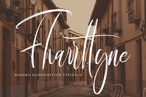 Fharrttyne Script Font for Handmade Creators
