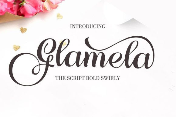 Glamela: A Script Font That Breathes Life into Handmade Creations