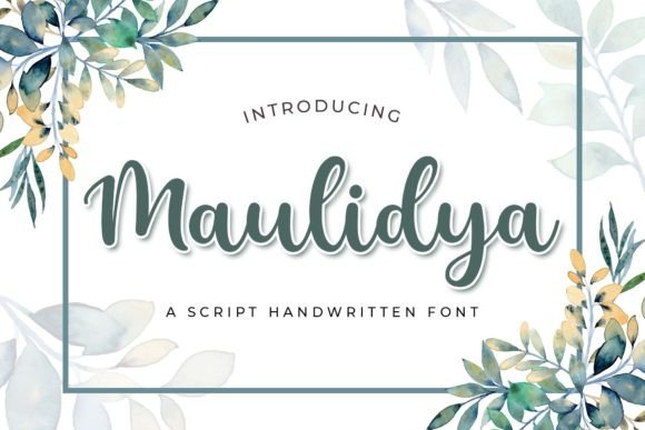 Maulidya: An Elegant Script Font for Thoughtful Editorial Design