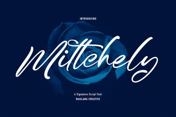 Mittchely Script Font for Handmade Invitations & Printables