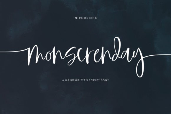 Monscrenday: A Script Font for Creative Branding