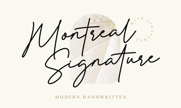 Montreal Signature Font for Elegant Branding