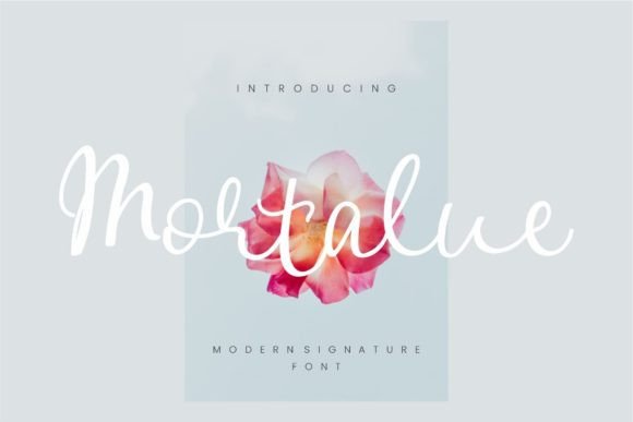 Mortalue Script Font for Elegant Digital Branding