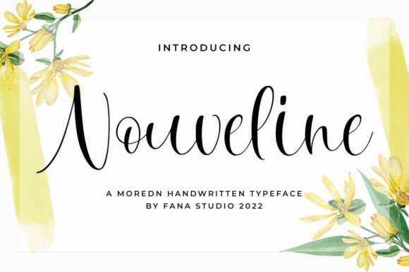 Nouveline: A Script Font for Editorial Design and Creative Branding