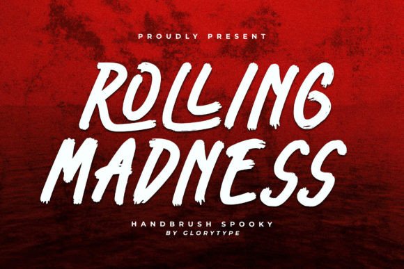 Rolling Madness: A Bold Script Handwritten Font for Creative Projects