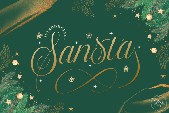 Sansta: A Festive Handwritten Script Font for Warm, Inviting Design