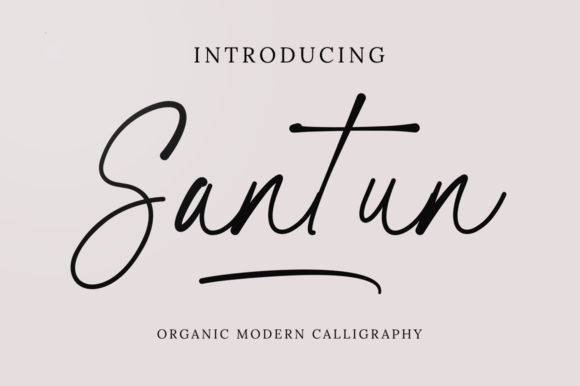 Santun Signature: A Refined Script Handwritten Font for Editorial Design