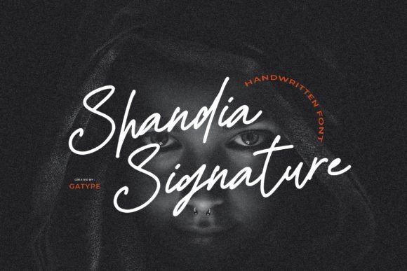 Shandia Signature: A Premium Script Handwritten Font for Small Business Branding