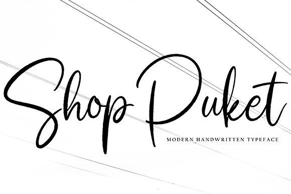Shop Puket: A Font for Elegant Editorial Design
