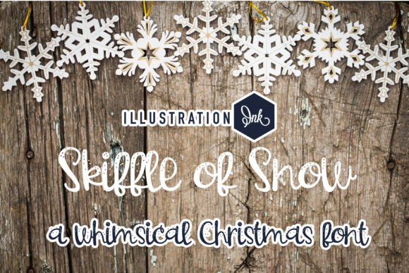 Skiffle of Snow: Festive Script Handwritten Font for Winter Campaigns