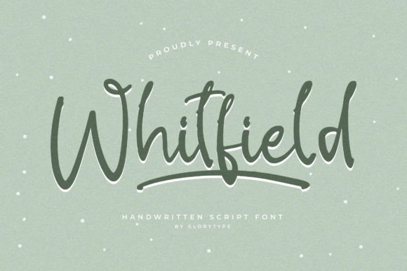 Whitfield Script Handwritten Font for Makers